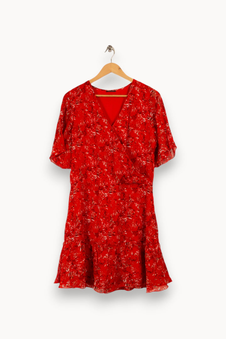 Robe rouge à motifs - Taille L/40