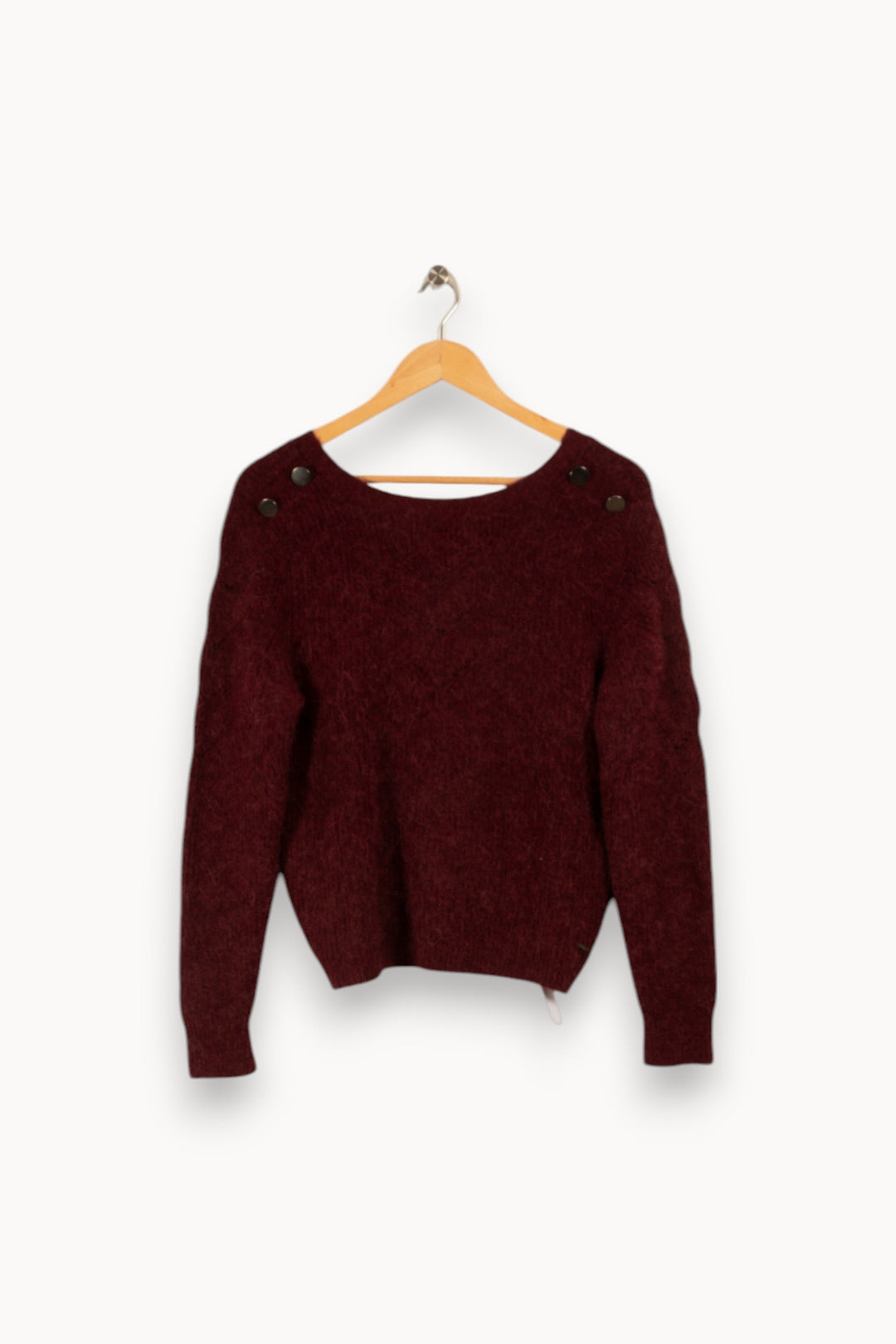 Pull en maille bordeaux - Taille S/36