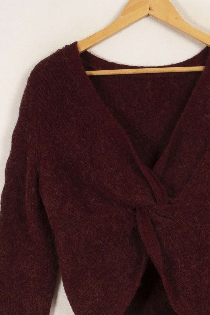 Pull en maille bordeaux - Taille S/36