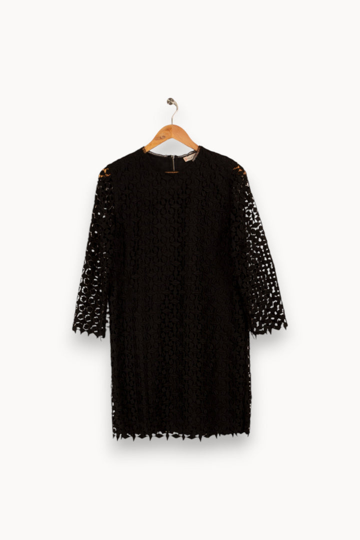 Robe noire avec broderies - Taille L/40