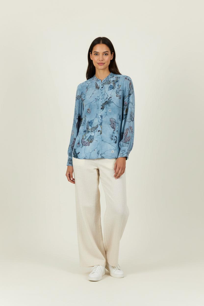 Blouse Bleue - Taille L/40 de la marque Zadig&Voltaire | PARAD17685 - Vendu par Paradigme - Image 1