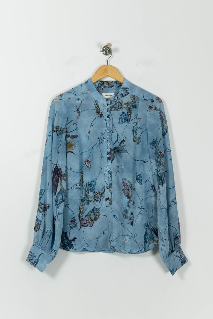 Blouse Bleue - Taille L/40 de la marque Zadig&Voltaire | PARAD17685 - Vendu par Paradigme - Image 2
