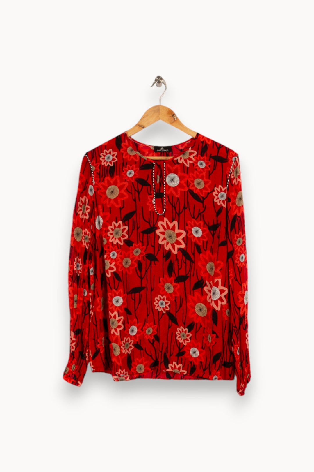 Blouse rouge à motifs - Taille XXL/44