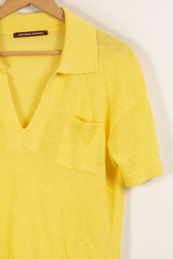 T-shirt en maille jaune - Taille L/40