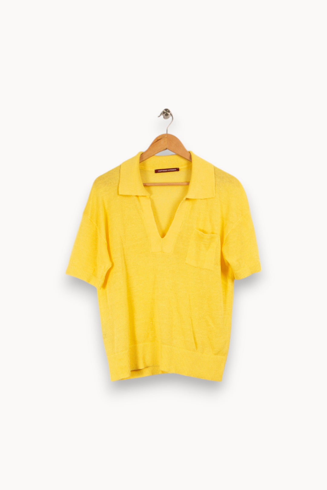 T-shirt en maille jaune - Taille L/40