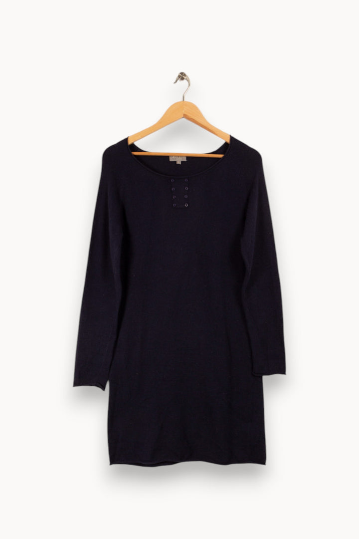 Robe-pull bleu foncé - Taille S/36