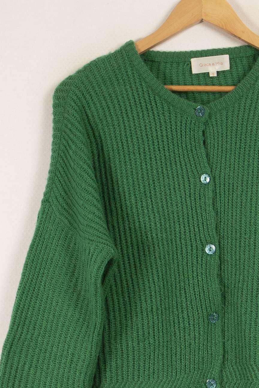 Cardigan vert - Taille S/36