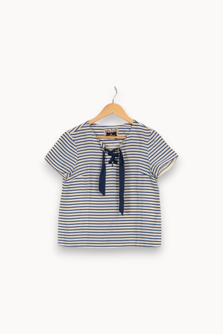 Top marinière bleu et blanc - Taille S/36