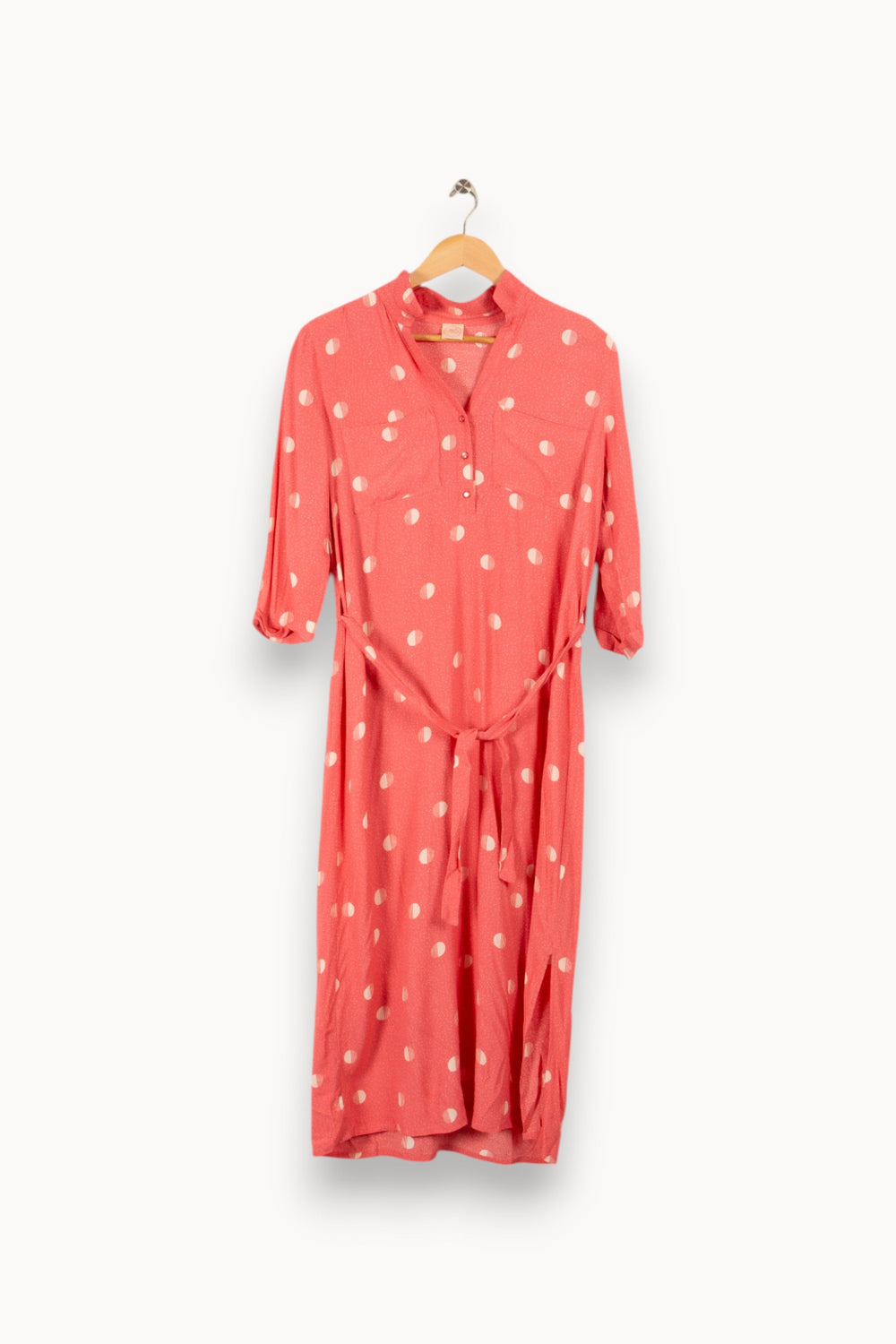 Robe longue rose à motifs - Taille XS/34