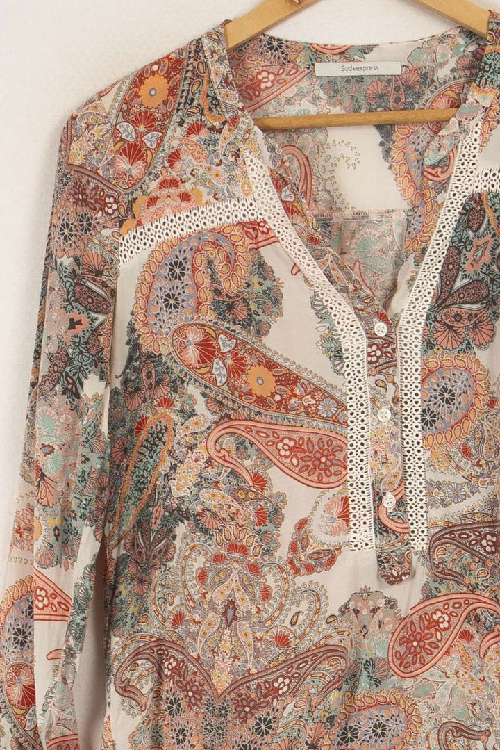 Top clair à motif floral - Taille S/36