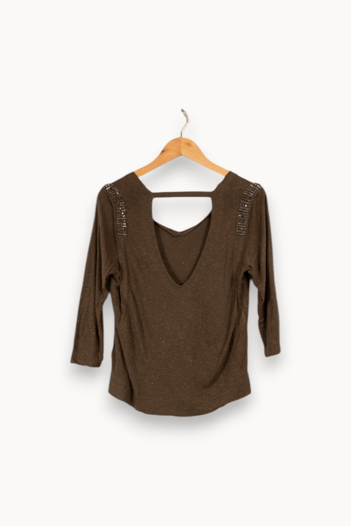 Top vert brillant - Taille S/36