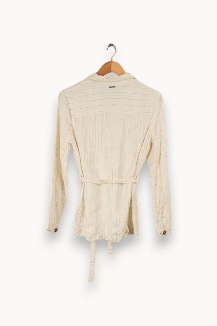 Veste blanche rayée - Taille XS/34