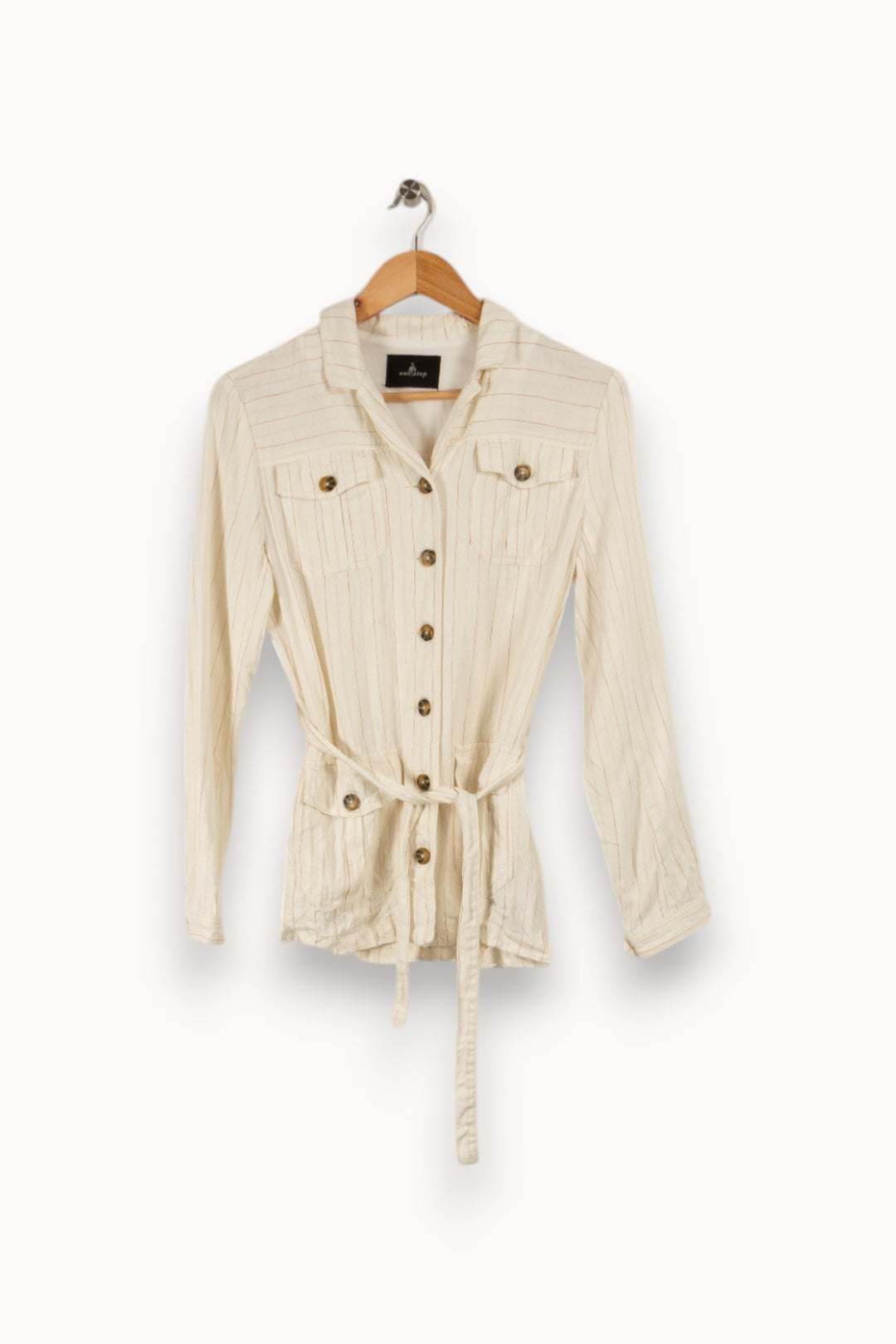 Veste blanche rayée - Taille XS/34