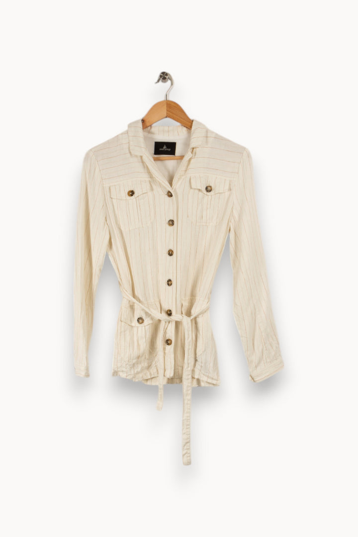 Veste blanche rayée - Taille XS/34
