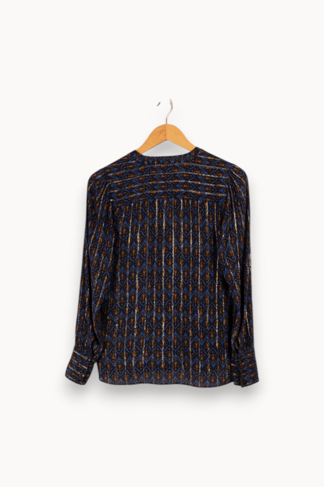 Blouse bleue à motifs - Taille S/36