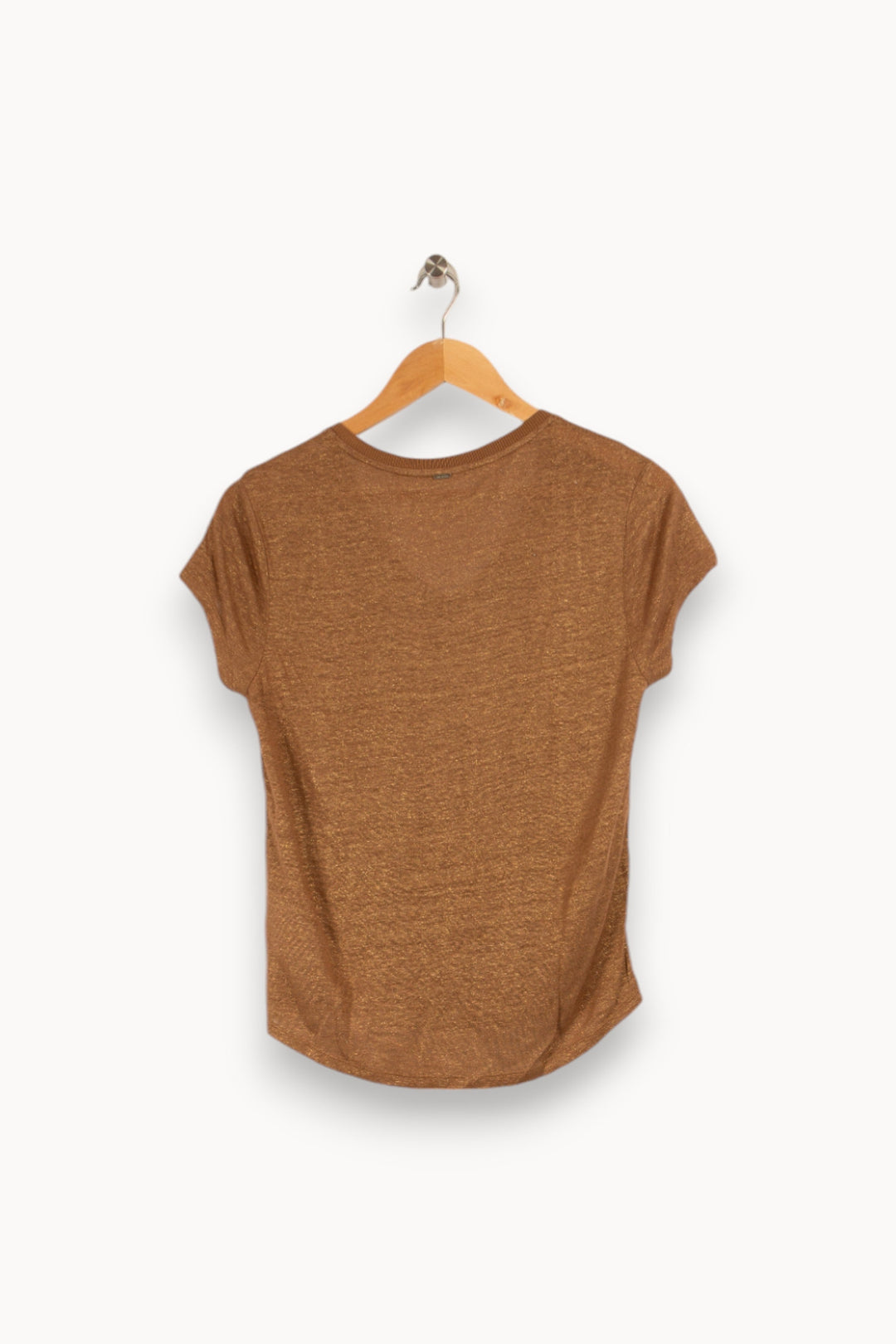 T-shirt marron brillant - Taille M/38