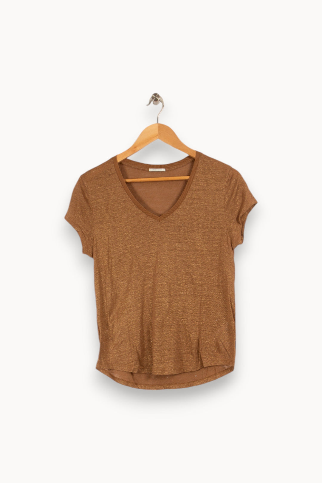 T-shirt marron brillant - Taille M/38