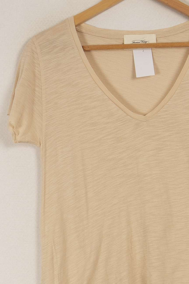 T-shirt beige - Taille S/36