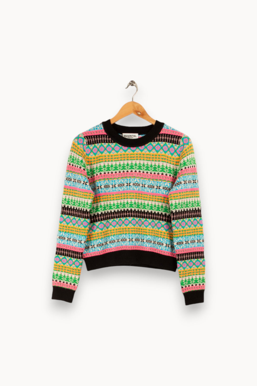 Pull d'hiver multicolore - Taille S/36