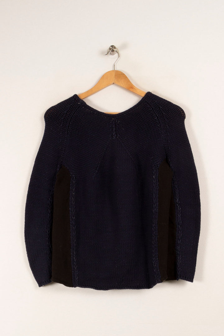 Pull Bleu et Noir - Taille M/38 de la marque ba&sh | PARAD17898 - Vendu par Paradigme - Image 4