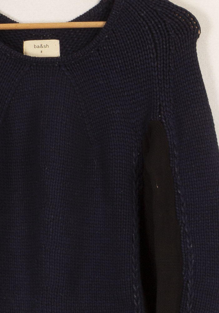 Pull Bleu et Noir - Taille M/38 de la marque ba&sh | PARAD17898 - Vendu par Paradigme - Image 3