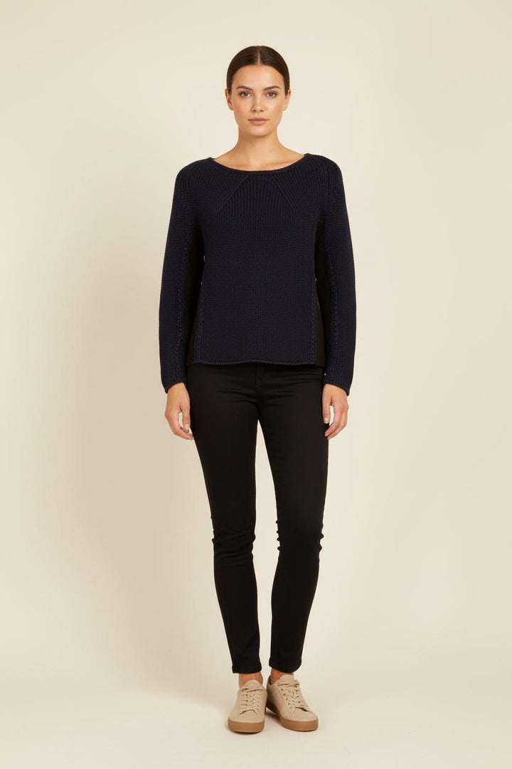Pull Bleu et Noir - Taille M/38 de la marque ba&sh | PARAD17898 - Vendu par Paradigme - Image 1