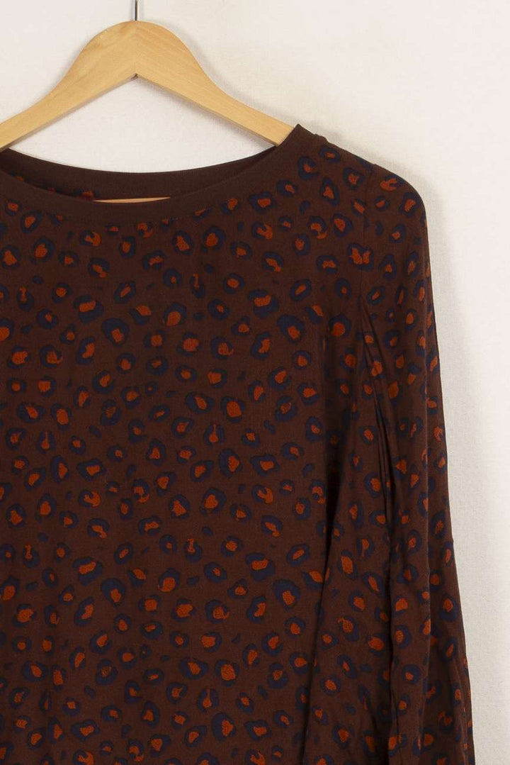 Blouse marron à motifs - Taille M/38