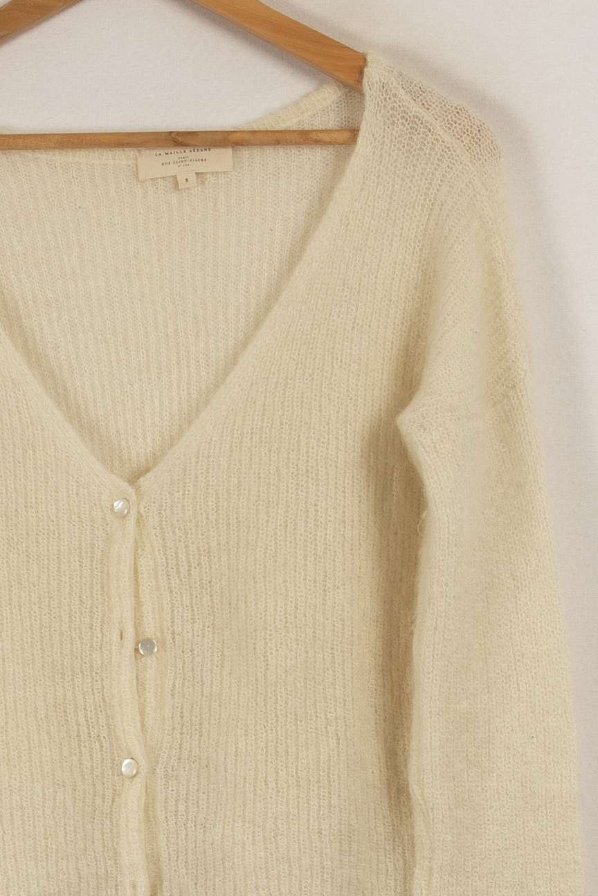 Cardigan blanc/beige - Taille S/36