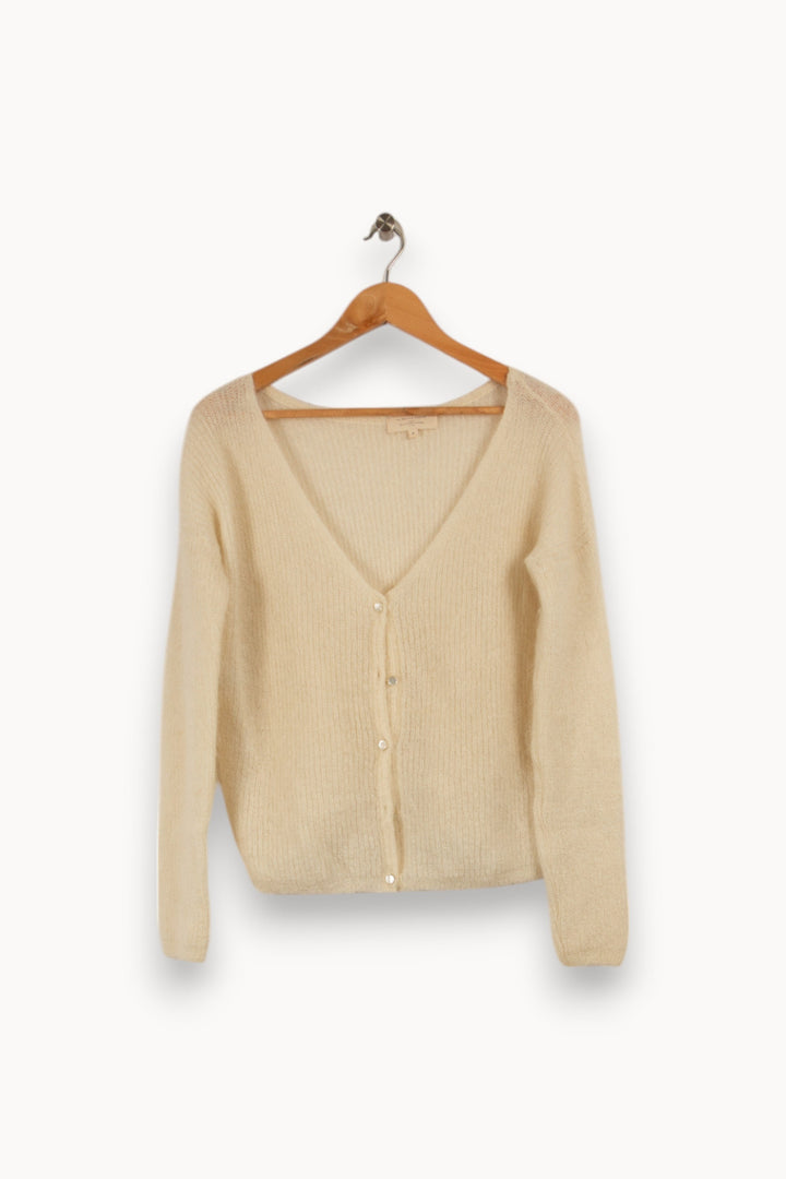 Cardigan blanc/beige - Taille S/36