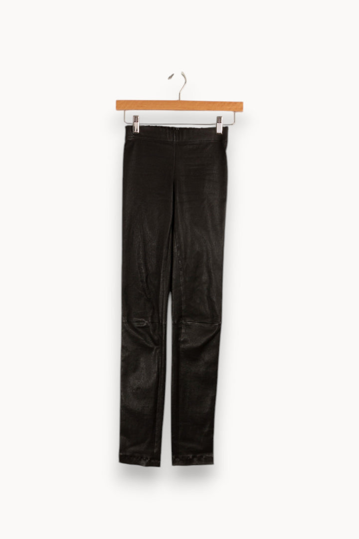 Pantalon noir effet cuir - Taille XS/34