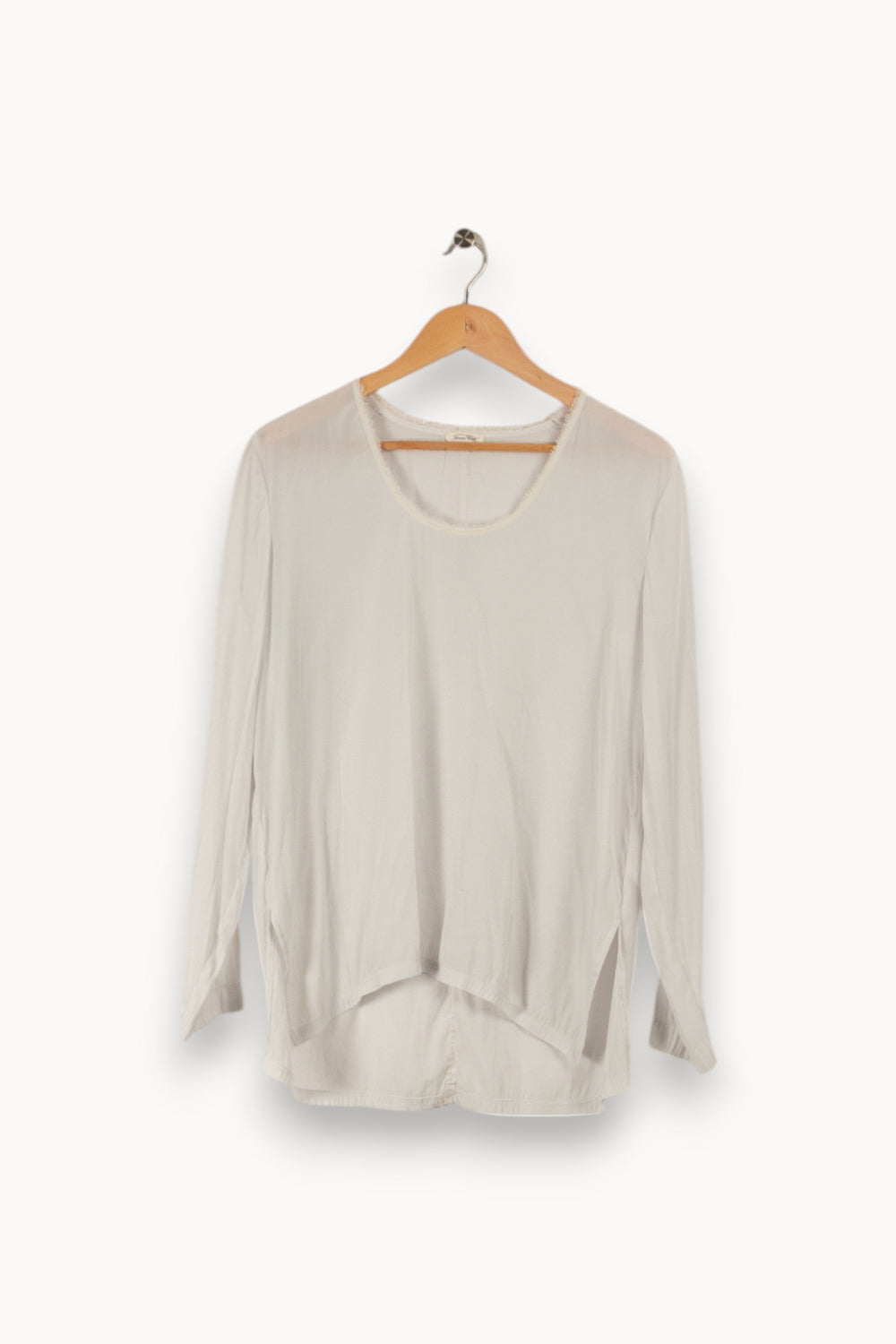 Blouse blanche/grise - Taille M/38