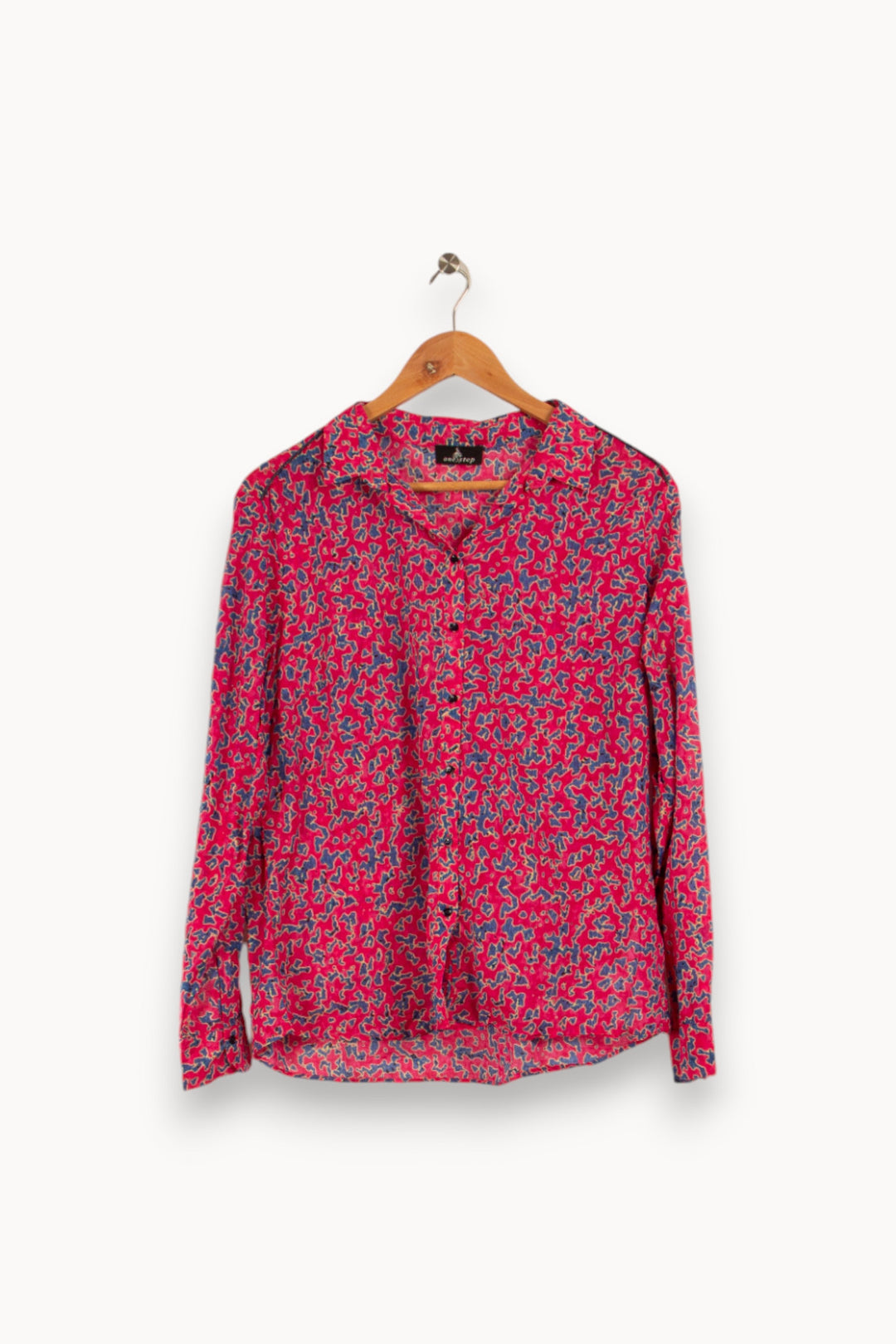 Chemise rose à motifs - Taille XL/42