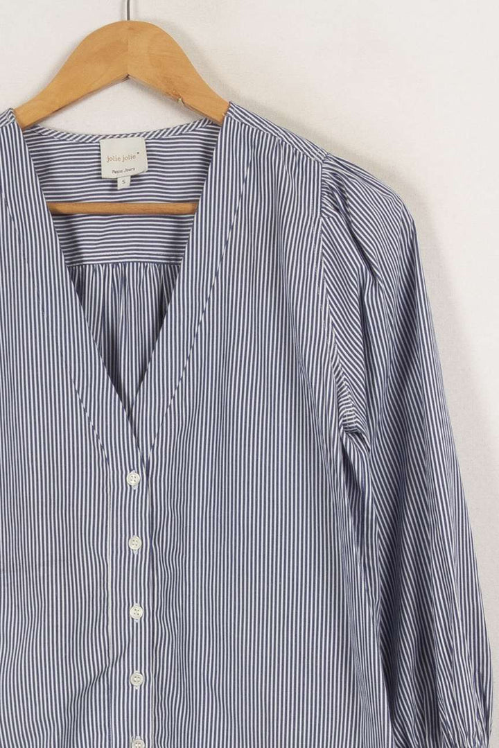 Chemise bleue rayée - Taille S/36