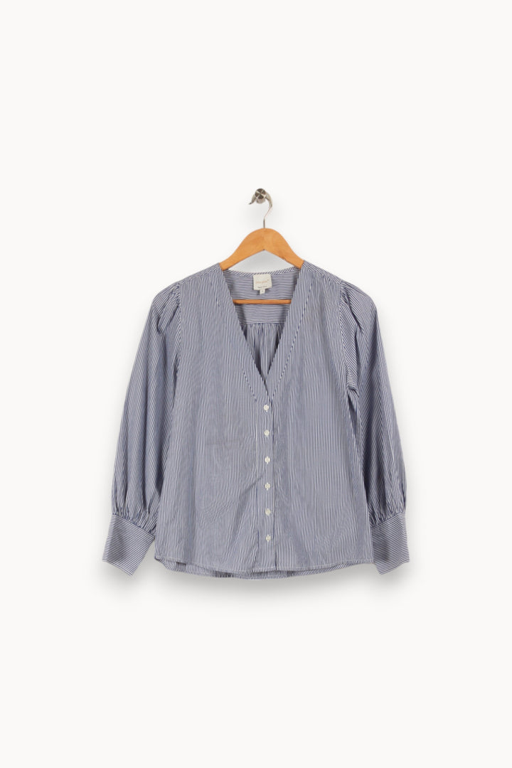 Chemise bleue rayée - Taille S/36