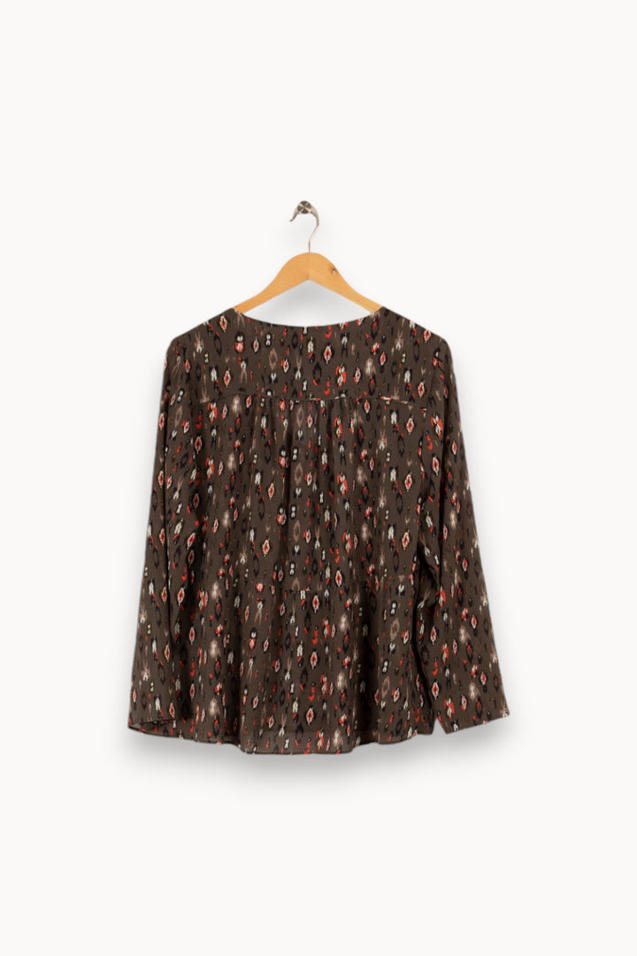 Blouse grise à motifs - Taille M/38