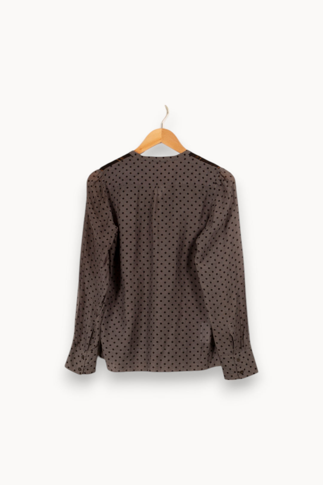 Blouse grise à pois - Taille M/38