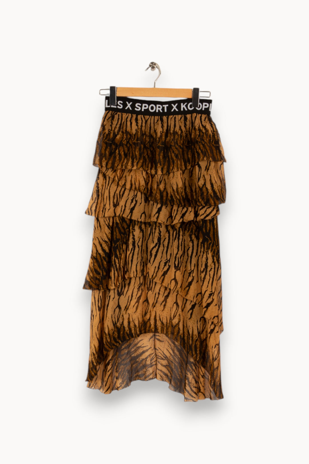 Jupe longue zébrée marron - Taille S/36