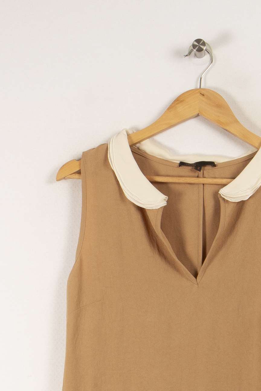 Robe marron et bleue - Taille M/38