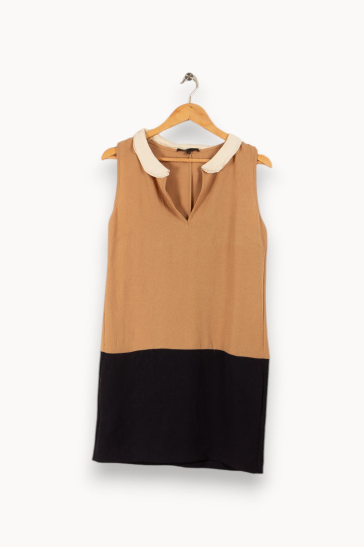 Robe marron et bleue - Taille M/38