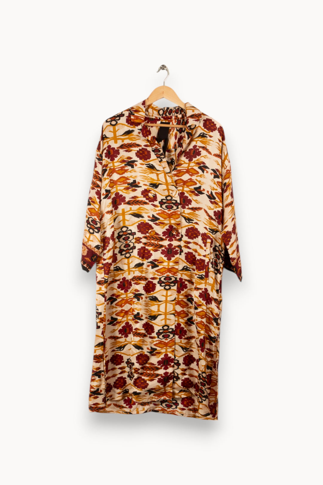 Robe beige/rouge - Taille M/38