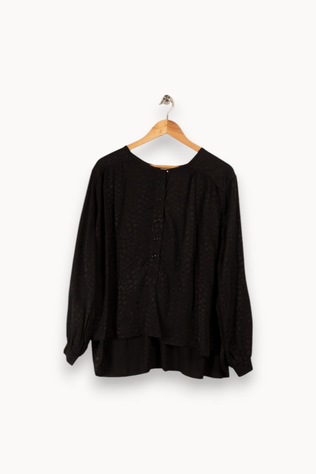 Blouse noire à motifs - Taille S/36