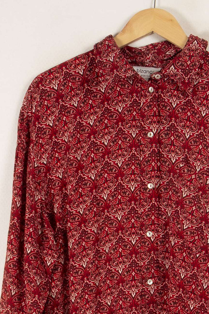 Chemise rouge à motifs - Taille S/36