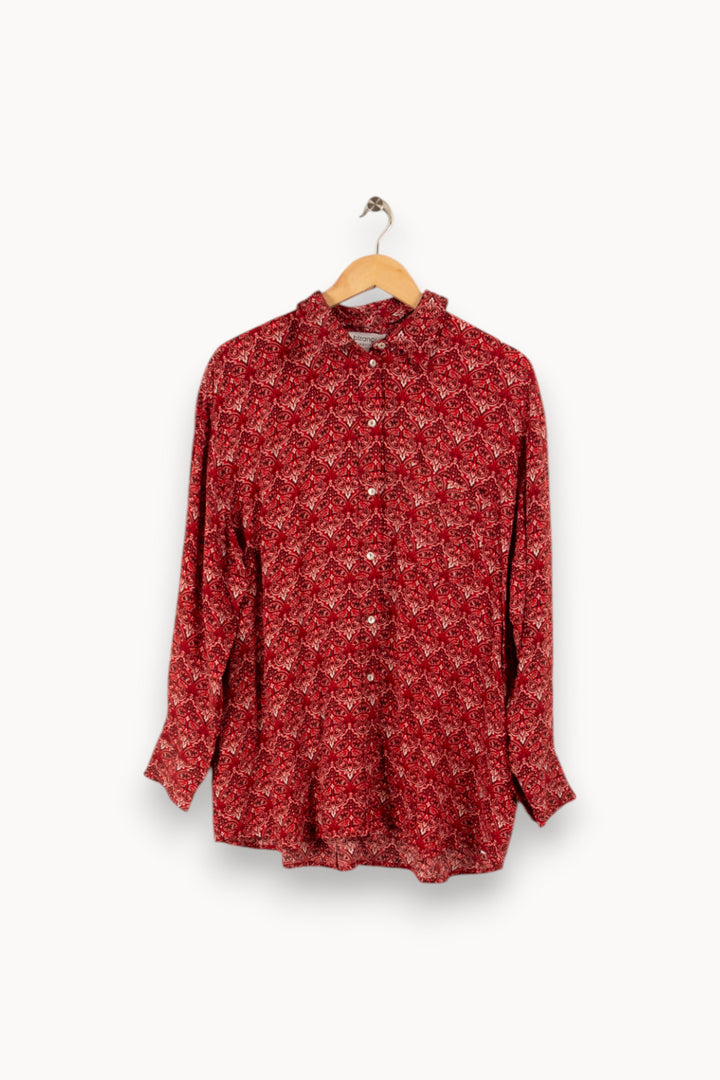 Chemise rouge à motifs - Taille S/36