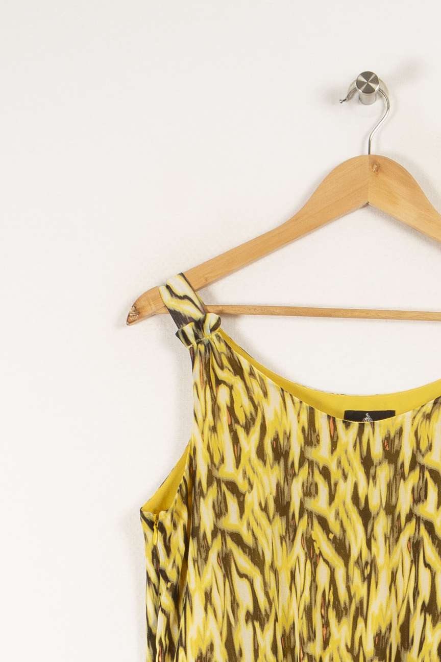 Robe jaune à motifs One Step - Taille L/40