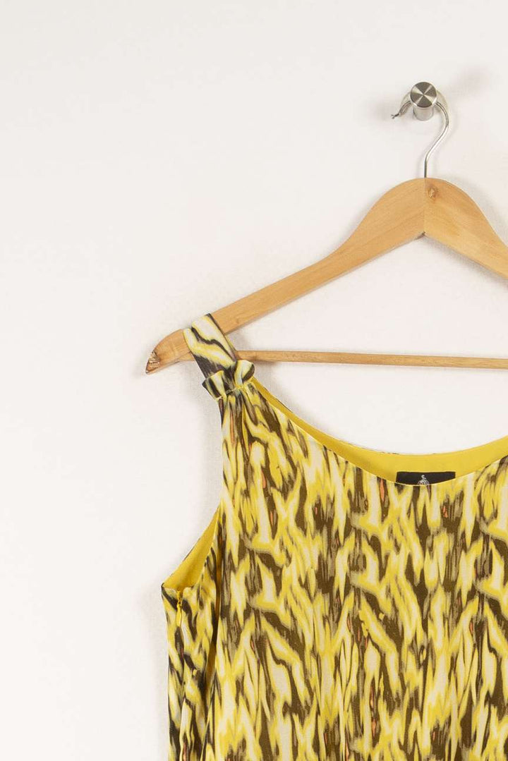 Robe jaune à motifs One Step - Taille L/40