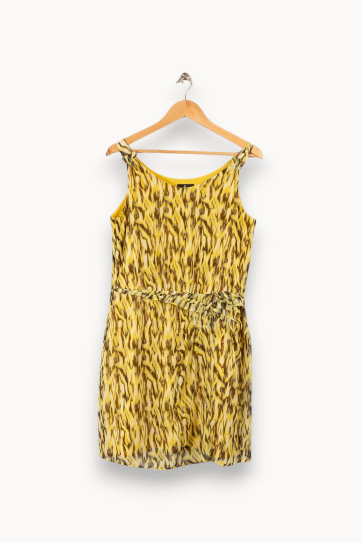 Robe jaune à motifs One Step - Taille L/40