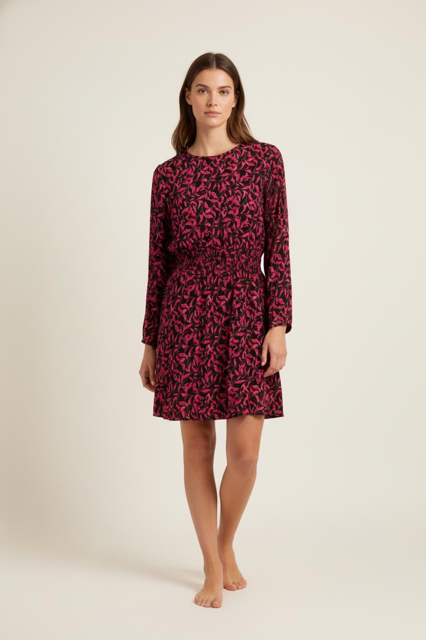 Robe rose à motifs - Taille M/38