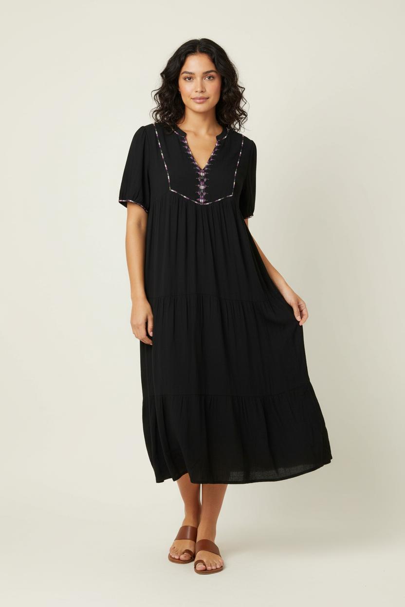 Robe Midi Noire - Taille S/36 de la marque ba&sh | PARAD18083 - Vendu par Paradigme - Image 1
