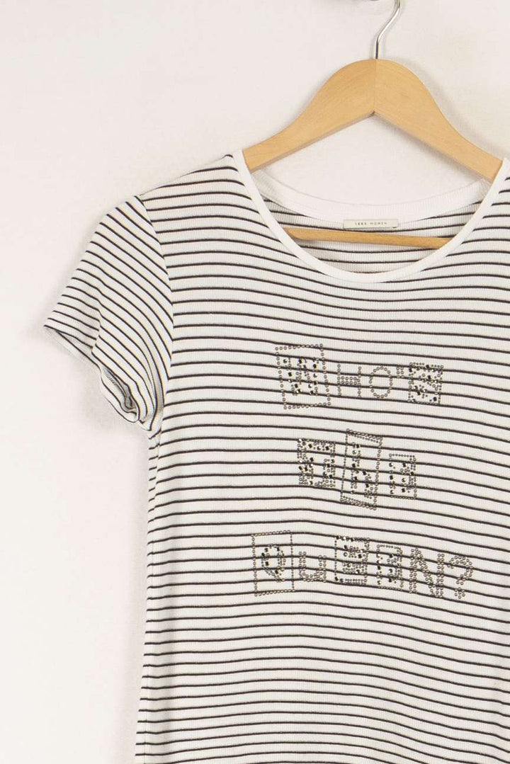 T-shirt à rayures - Taille XS/34