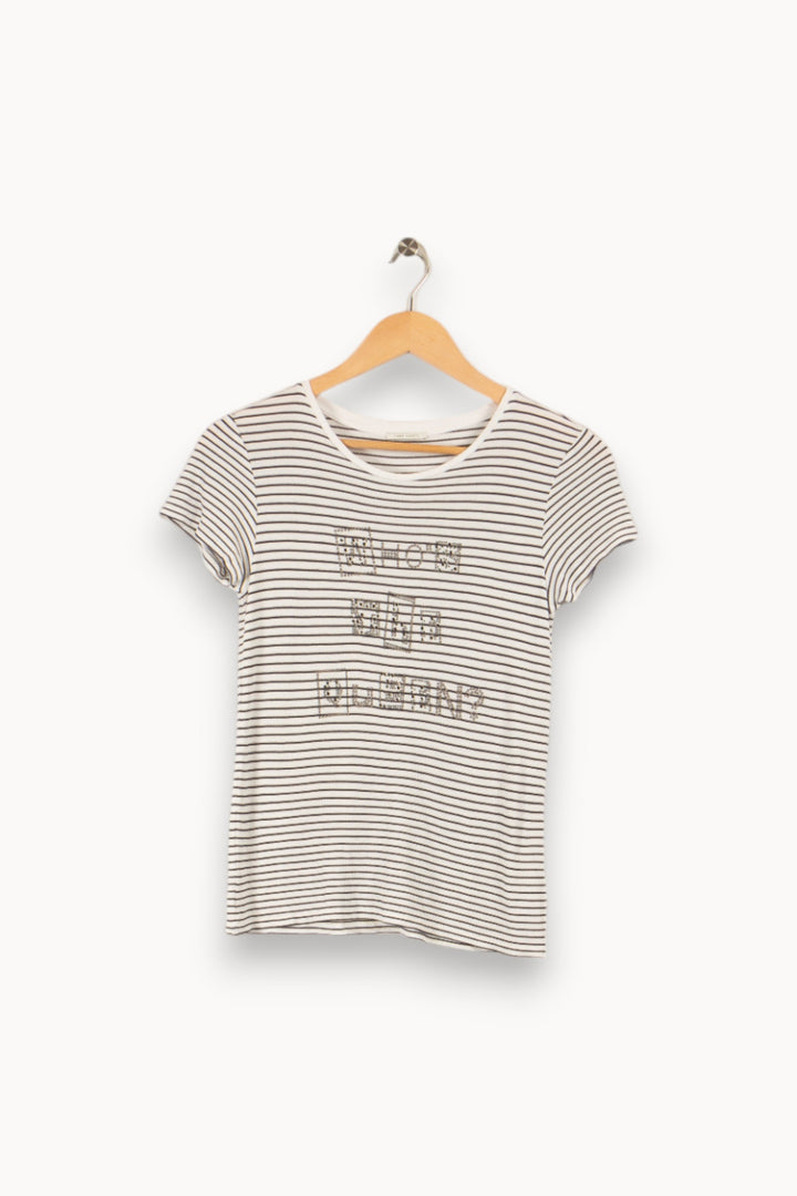 T-shirt à rayures - Taille XS/34